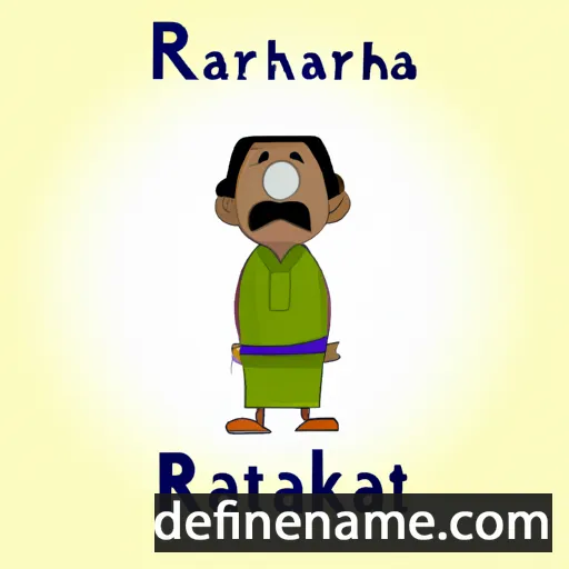 cartoon of the name Rathnakar