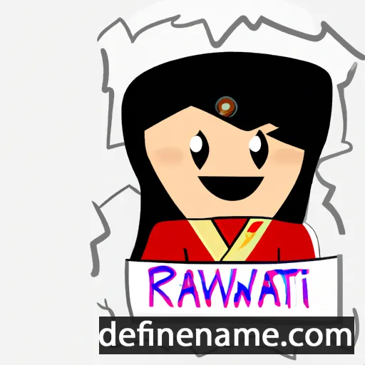 cartoon of the name Ratnawati