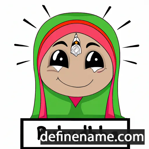 cartoon of the name Raudhah