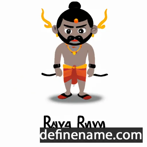 cartoon of the name Ravana