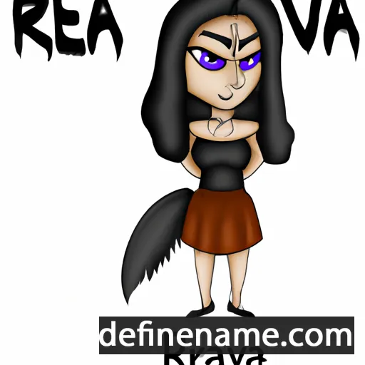 cartoon of the name Ravena