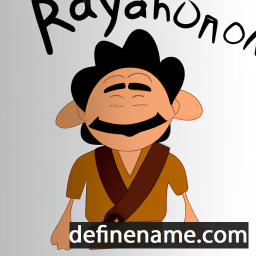 cartoon of the name Ravshanoy