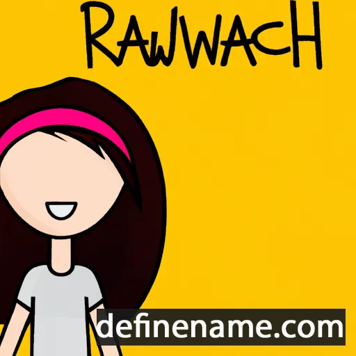 cartoon of the name Rawiah