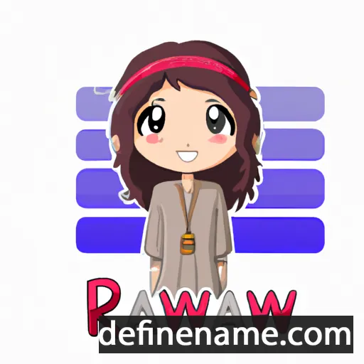 cartoon of the name Rawiyah