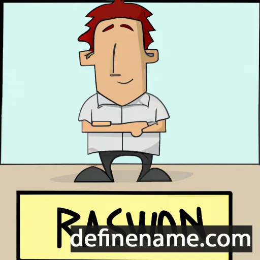 cartoon of the name Rawson