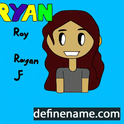 cartoon of the name Rayann