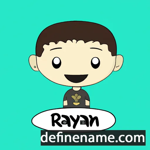 cartoon of the name Rayhan