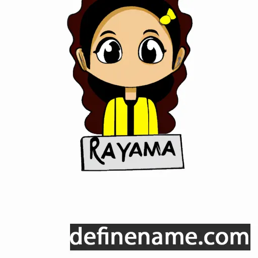 Rayhanna cartoon