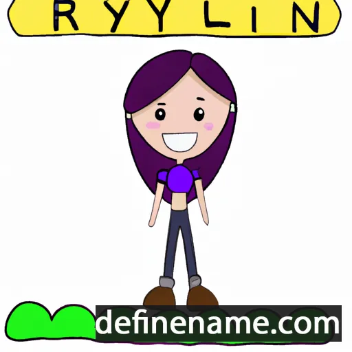 cartoon of the name Raylin