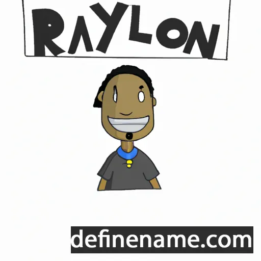 cartoon of the name Raylon