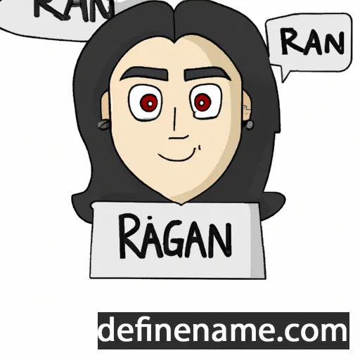 cartoon of the name Razan