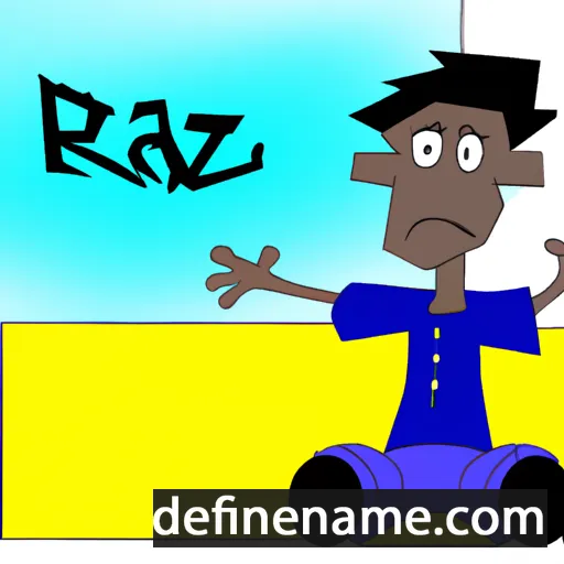 cartoon of the name Razi