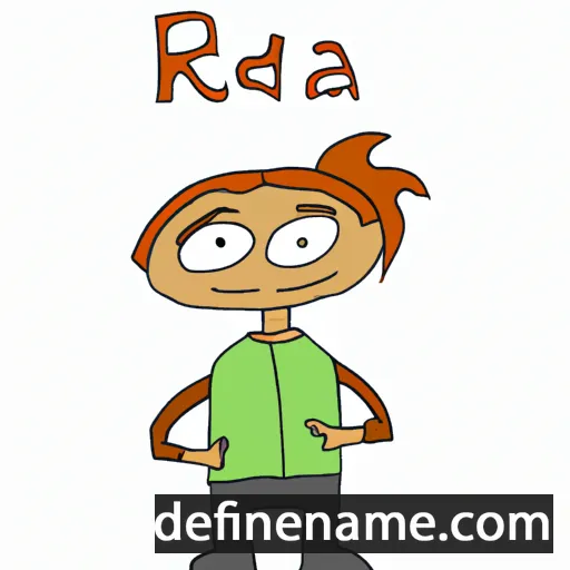 cartoon of the name Reada