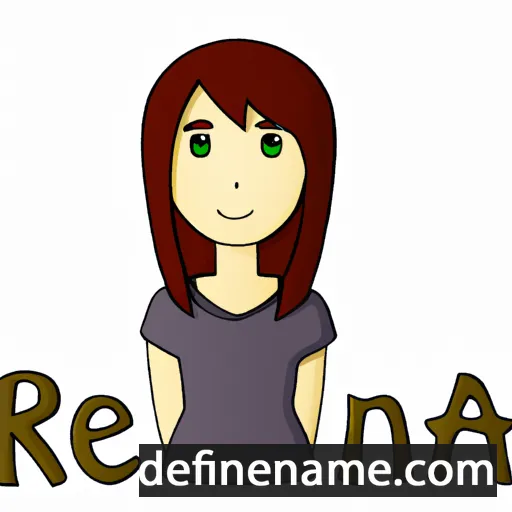 cartoon of the name Reana