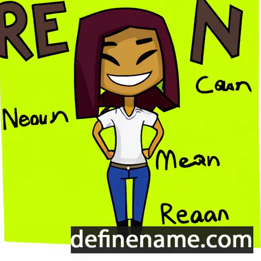 cartoon of the name Reann