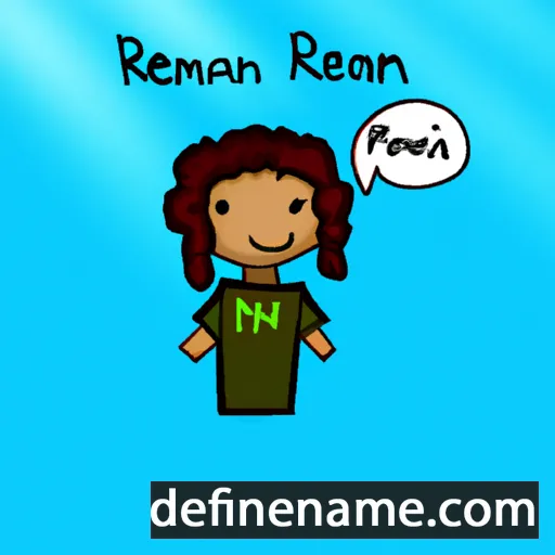 cartoon of the name Reannah