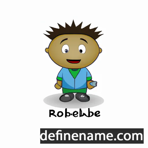 cartoon of the name Rebokile