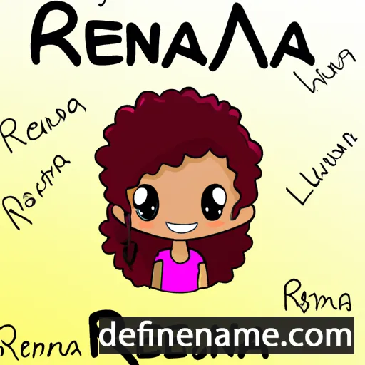 cartoon of the name Reeanna