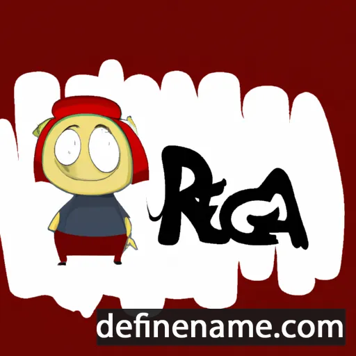 cartoon of the name Rega