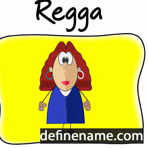 cartoon of the name Regitza