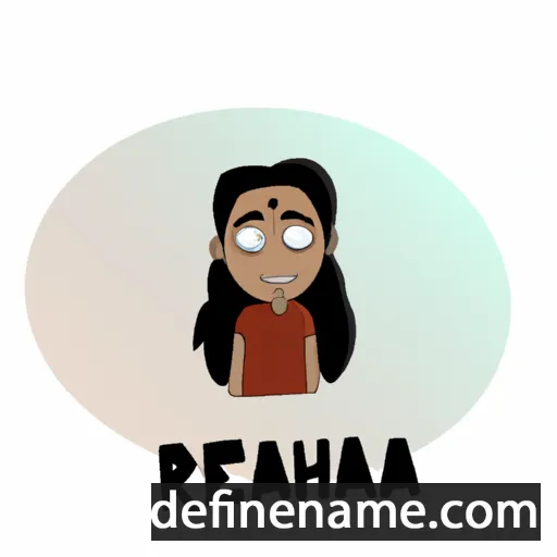 cartoon of the name Rehana