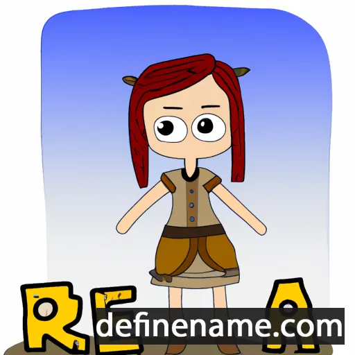 cartoon of the name Reija