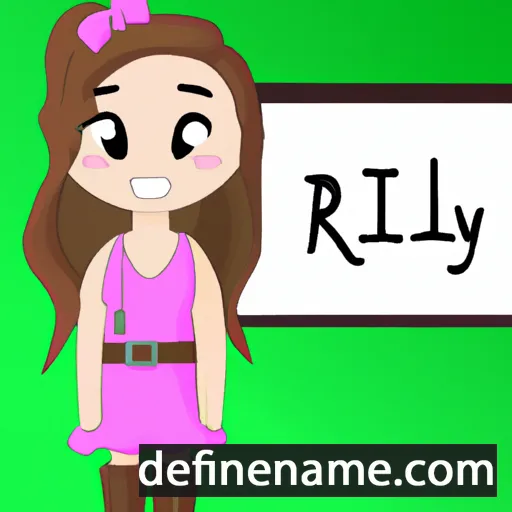 cartoon of the name Reillynn