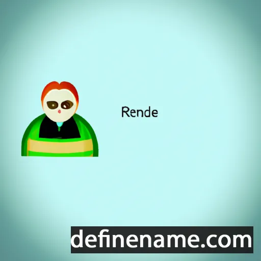 Reinilde cartoon