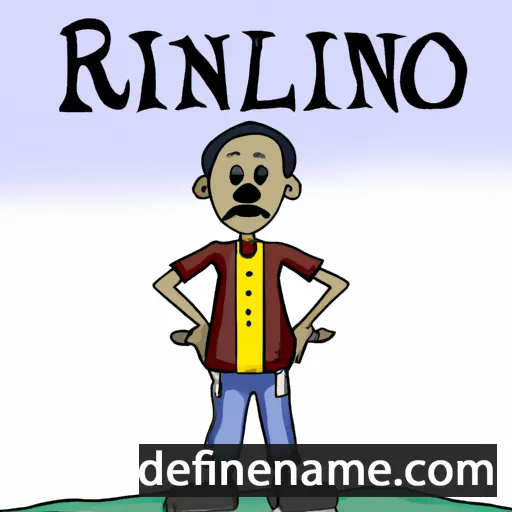 cartoon of the name Reinildo