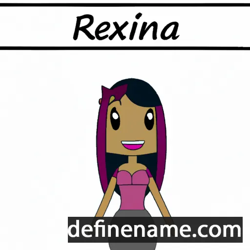 cartoon of the name Reixina