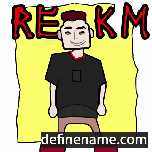 cartoon of the name Rekem