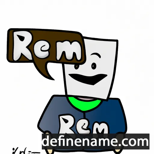 cartoon of the name Rem