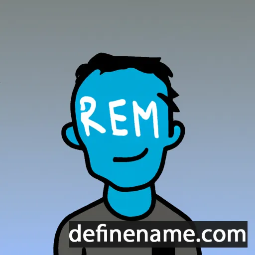 cartoon of the name Rem