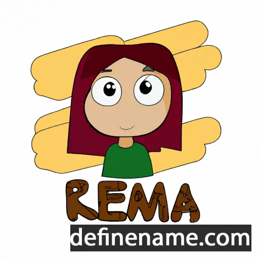 cartoon of the name Rema