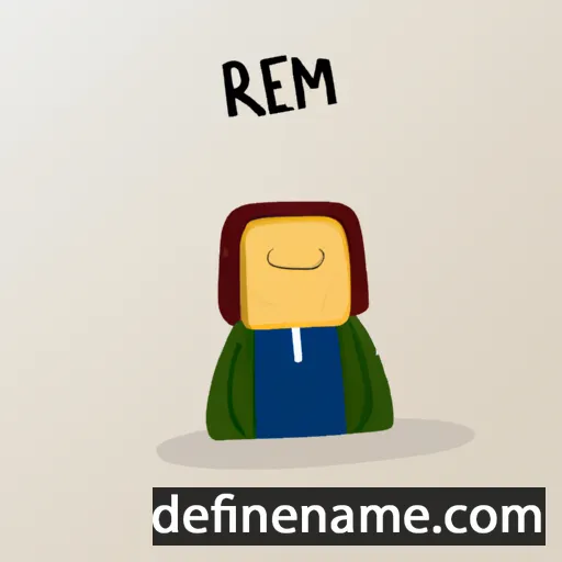 cartoon of the name Remigija