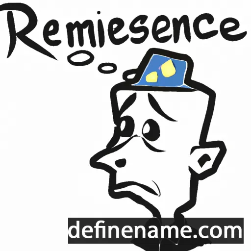 cartoon of the name Reminisce