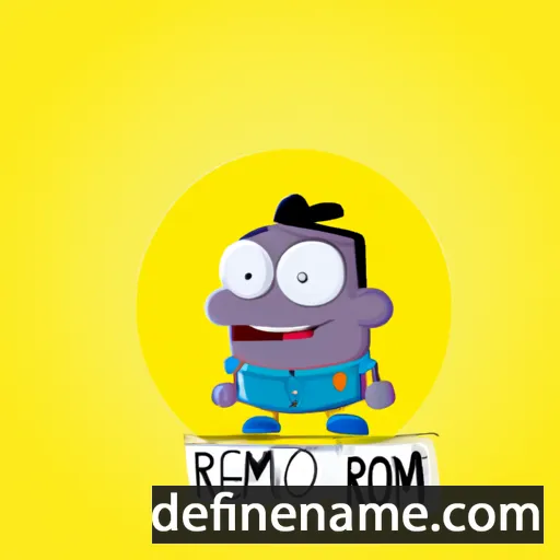 cartoon of the name Remón