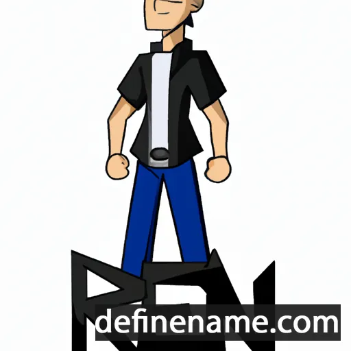 cartoon of the name Ren