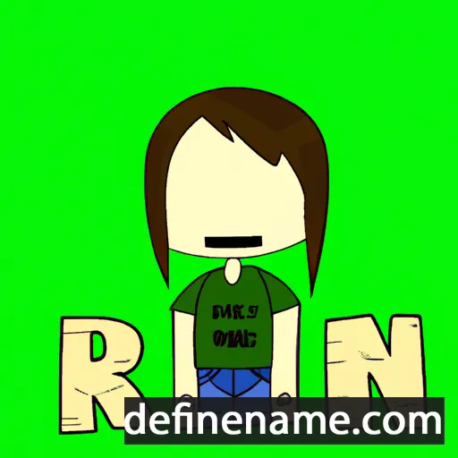 cartoon of the name Ren