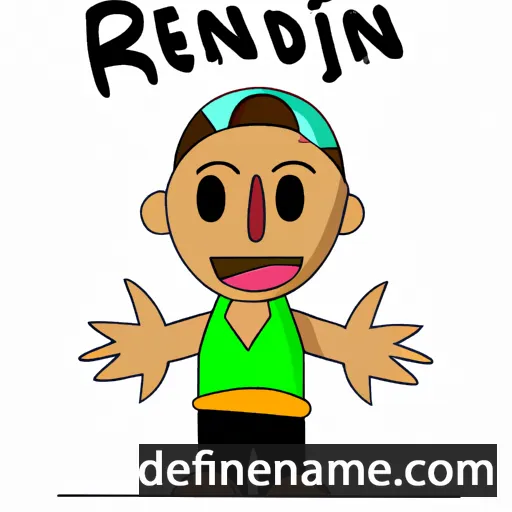 cartoon of the name Rendani