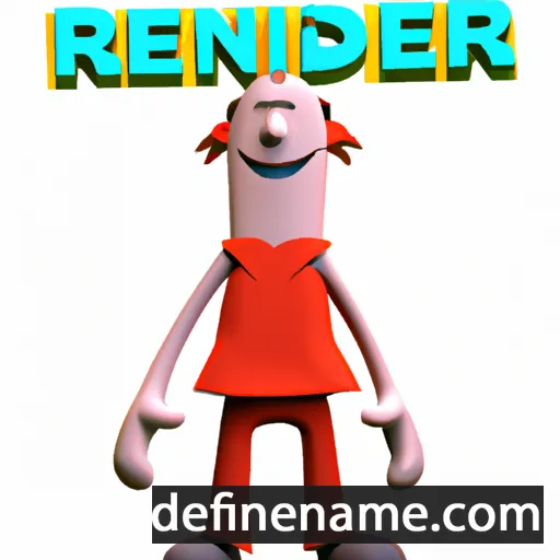 cartoon of the name Render