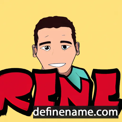 cartoon of the name Renê