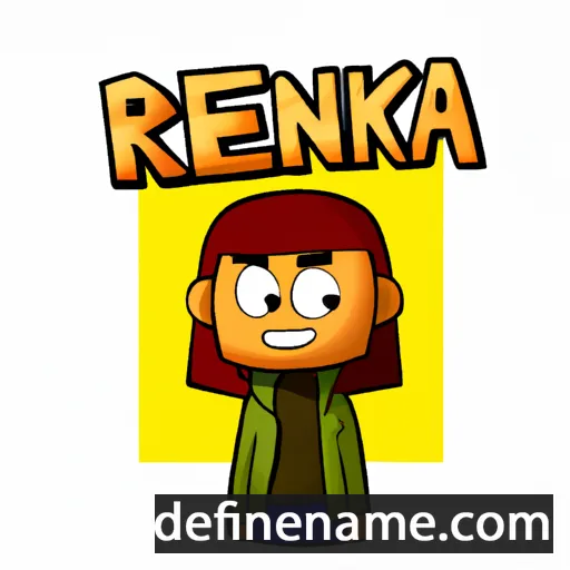 cartoon of the name Renika