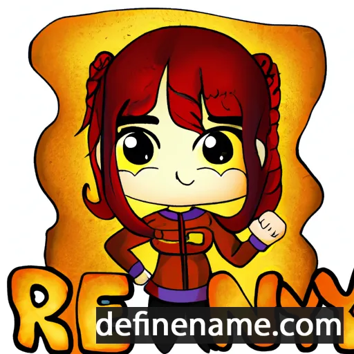 cartoon of the name Rennya