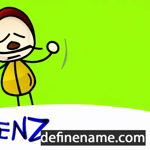 cartoon of the name Renze