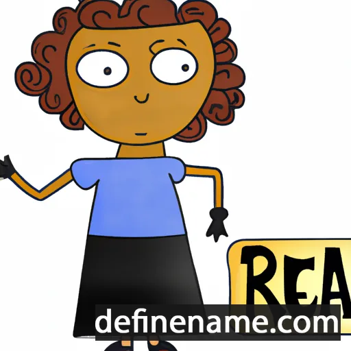 cartoon of the name Reta