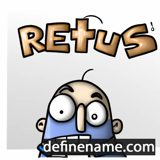 cartoon of the name Retus