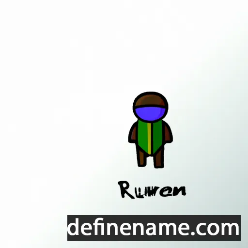 cartoon of the name Reunan