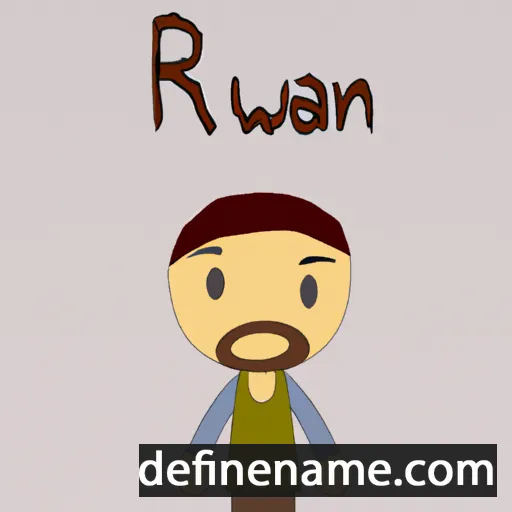 cartoon of the name Rewan