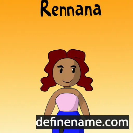 cartoon of the name Rexanna